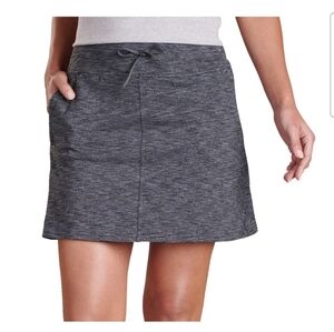 KÜHL Harmony Skort Women’s M Gray Heather Athletic Hiking Stretch Skirt